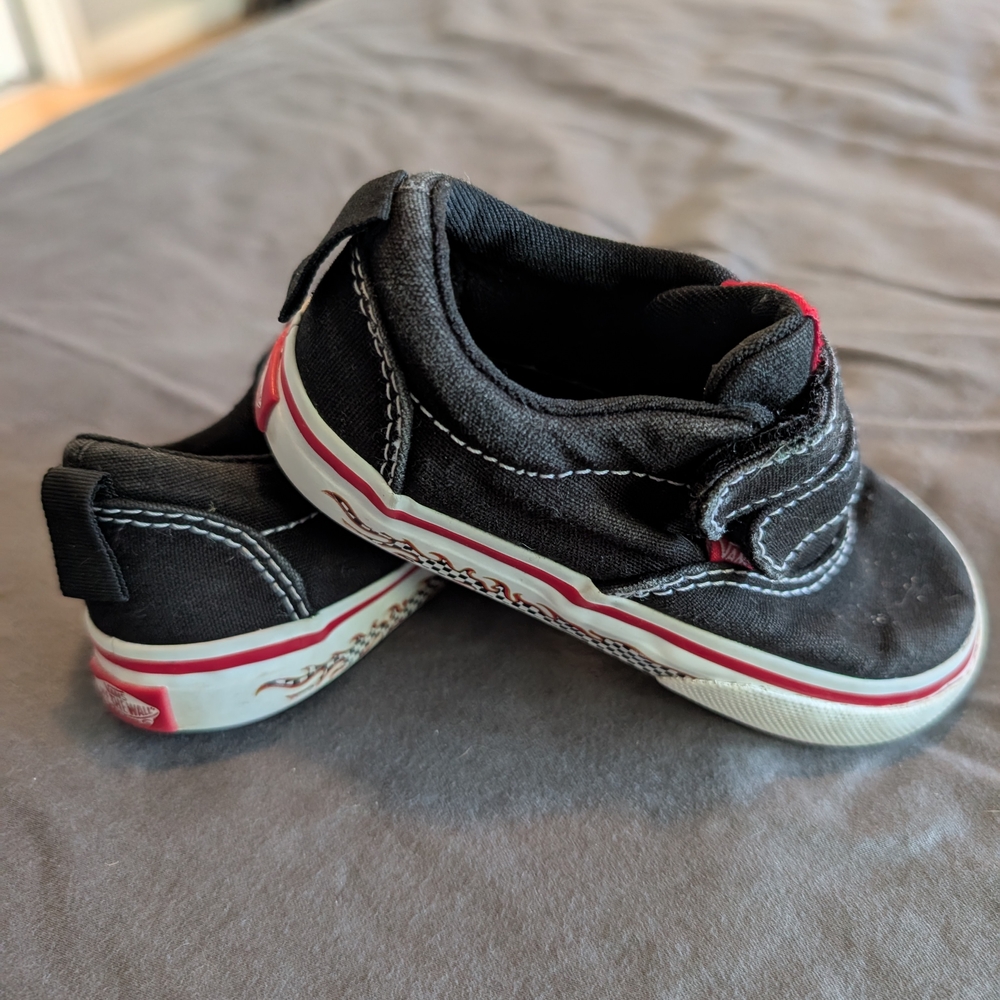 Kids Black Canvas Shoes